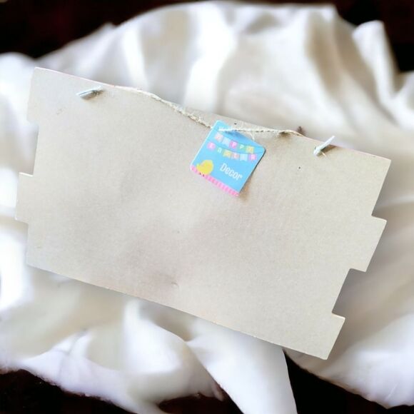 EASTER Happy decor COTTONTAIL FARMS Wall/Door SIGN - Picture 4 of 6